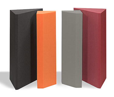 Bass traps and bass absorbers in various colours