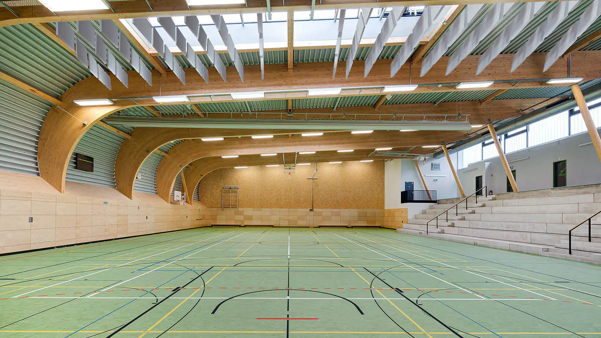 aixFOAM sports halls- sound insulation for sports halls and swimming pools