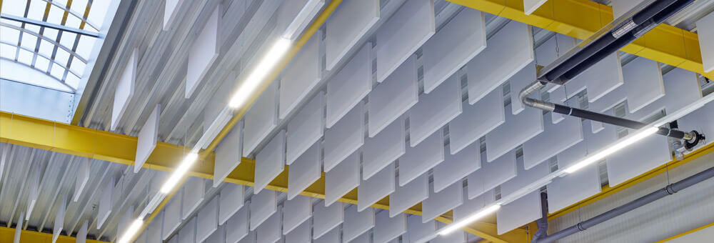 aixFOAM acoustic panels - acoustic suspended elements for sound insulation
