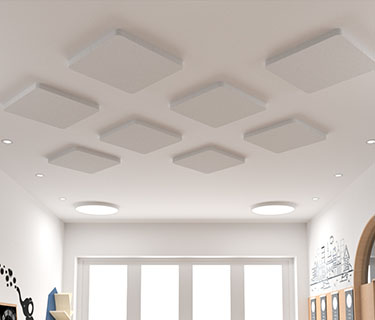 Magnetic sound absorber with increased fire protection class