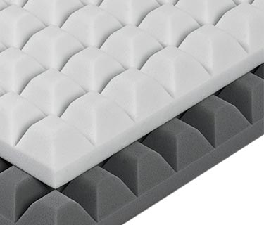 Trapezoid foam with enhanced fire protection