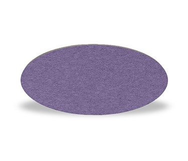 Stacked sound absorbers with felt surface in various colours