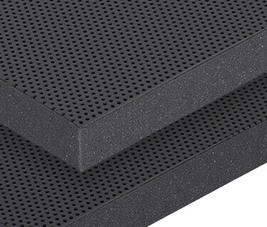 Sound insulation mat with perforated artificial leather surface