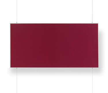 Rectangular room divider sail with fabric cover