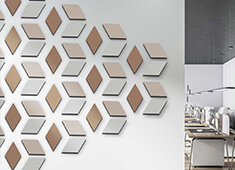 Sound insulation with the sound absorber DIAMOND