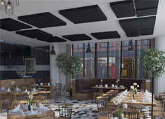 Sound insulation with the sound absorber STICKY Flat Set