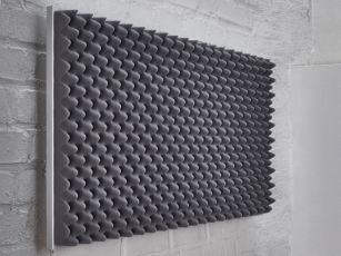 Premium sound absorber with egg crate profile