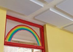 Soundproofing applications in school and kindergarten