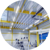 Sound insulation for industrial buildings, factories and workshops
