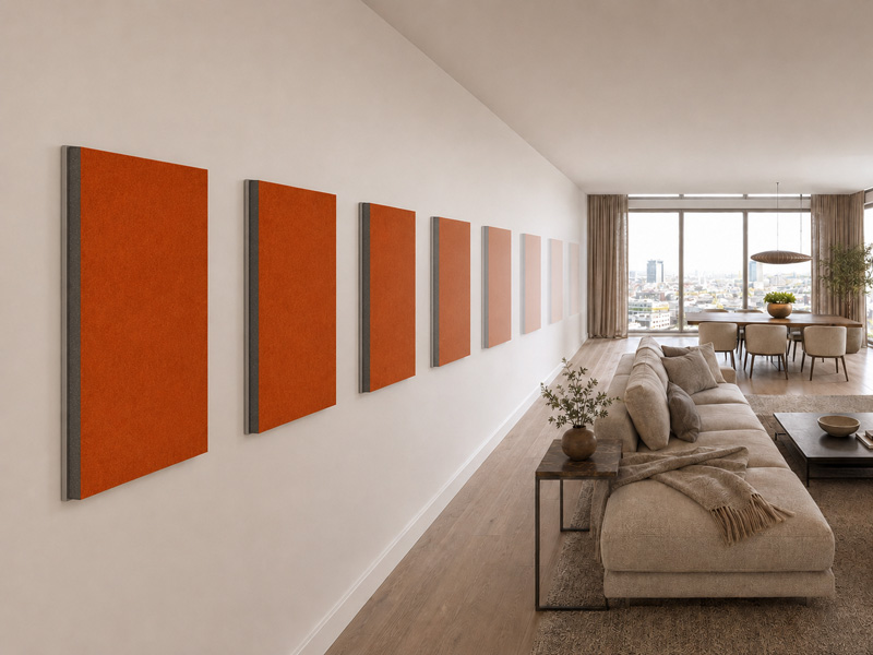 Calculate the right quantity of sound absorbers