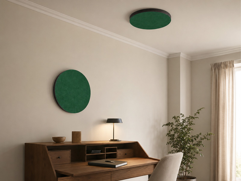 Find the right position for your sound absorbers