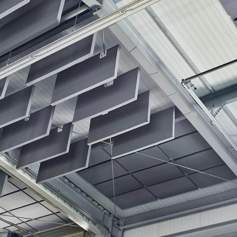 aixFOAM Industry - Acoustic Mounting Systems for Walls & Ceilings in Industrial Halls and Workshops