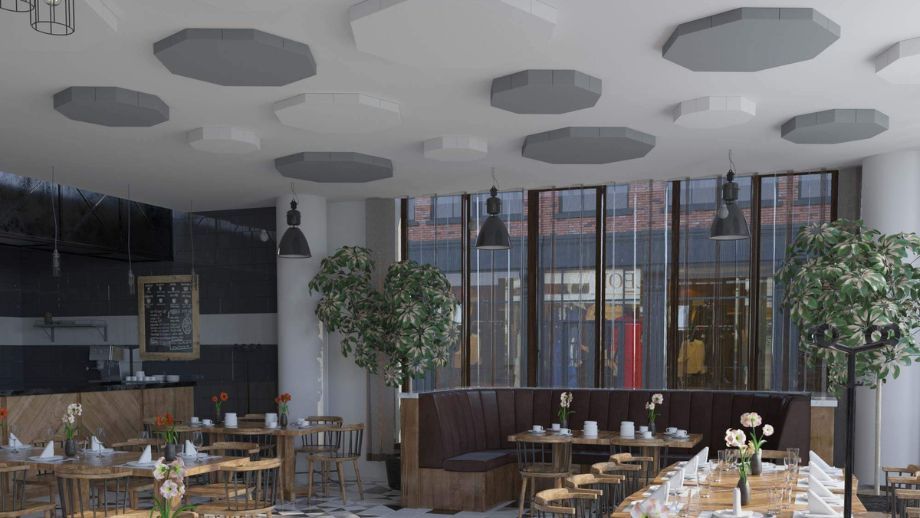 aixFOAM acoustic ceiling set STICKY Octo Set aixFOAM acoustic ceiling set STICKY Octo Set