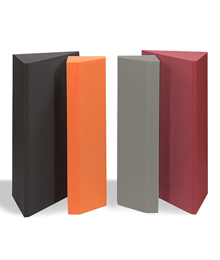 Bass absorbers in different colors ensure the perfect bass sound in a home theater, hi-fi or music room.