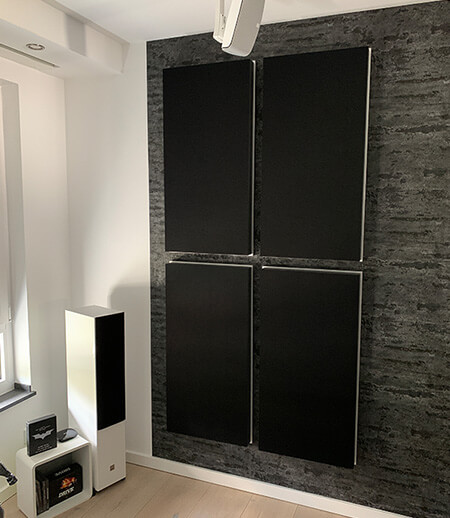 Acoustic optimisation with FELT in suspended cassettes (upFRAME)