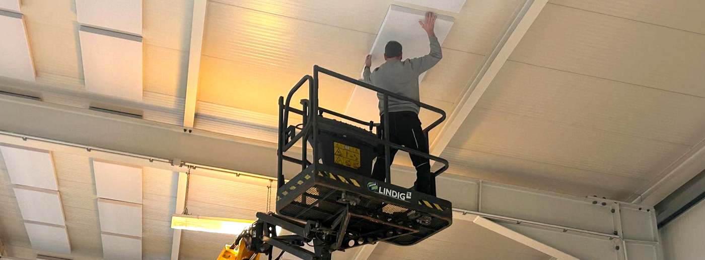 Installation of FLEX Magneto Industry Soundproofing Panels