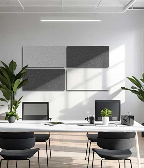Improve room acoustics with FELT sound absorber