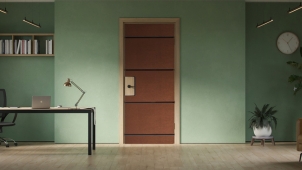 Door insulation solution for improving room acoustics