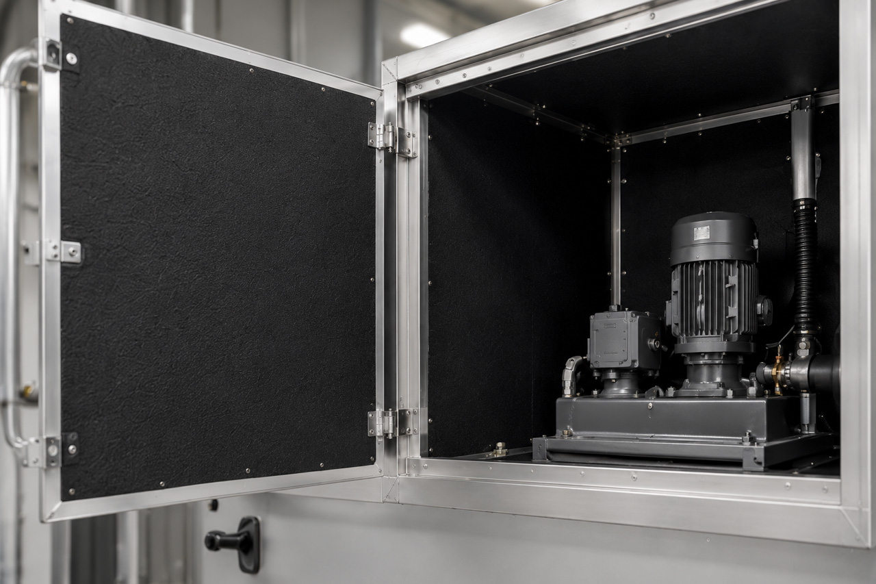 aixFOAM Technics reduces noise from machinery and equipment