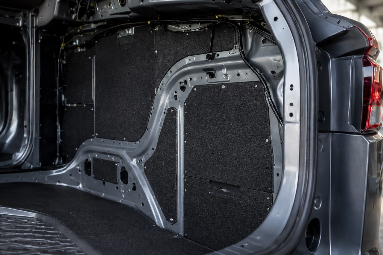 aixFOAM Technics heavy acoustic foil for vehicle luggage compartments