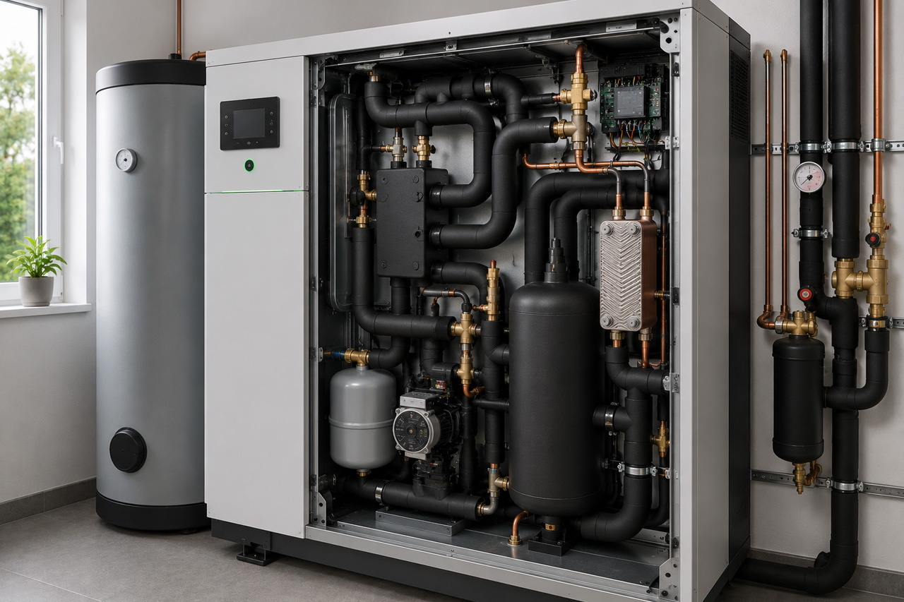 aixFOAM Technics water resistant insulation for heat pumps