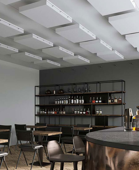 Effective sound insulation for restaurants, bars, cafés or discos