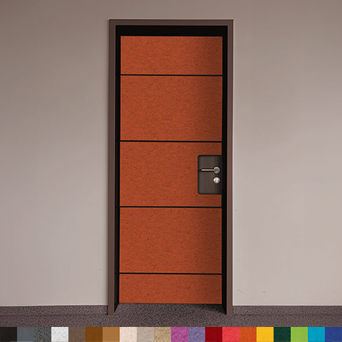 Practical set for door sound insulation